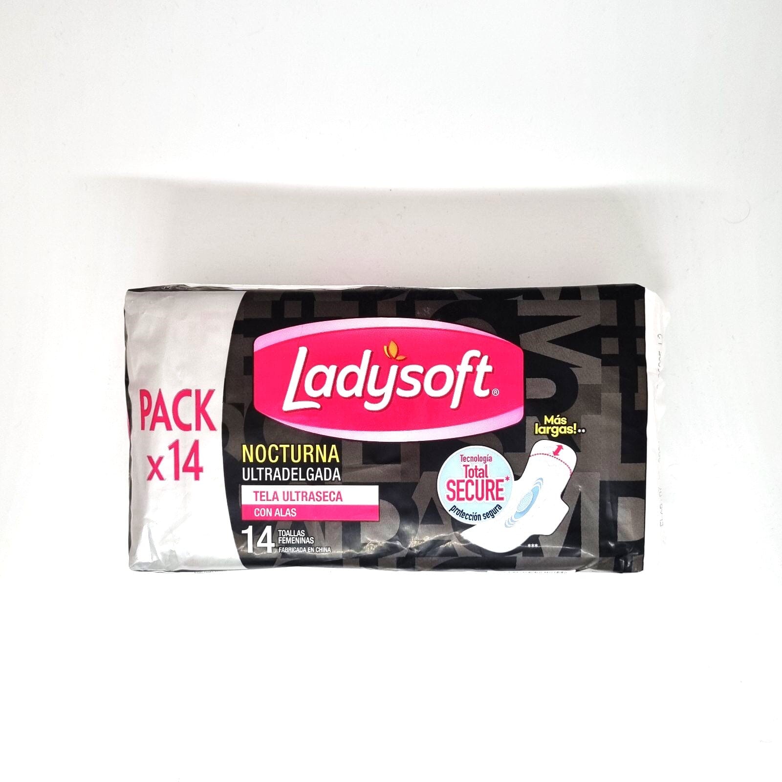 LadySoft Nocturnas Ultradelgadas Toallas femeninas x 14 unidades Softys